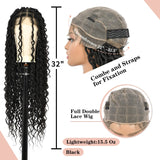 kalyss 32" Square Knotless Locs Briaded Wigs Full