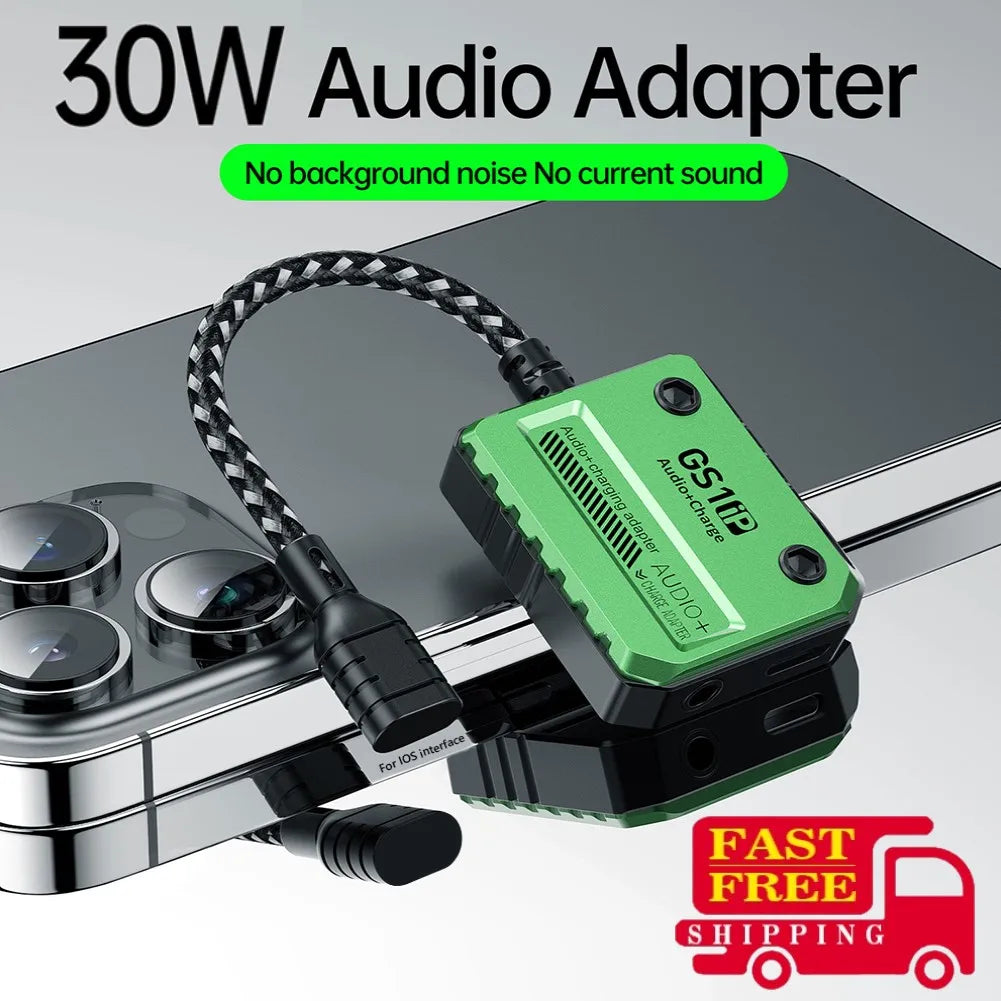 3-in-1 GS1 IP Audio+Charge PD 30W Fast Charge