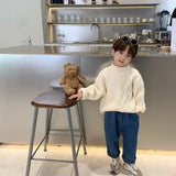 Children Winter Sweater Korean Style Baby Crewneck Top