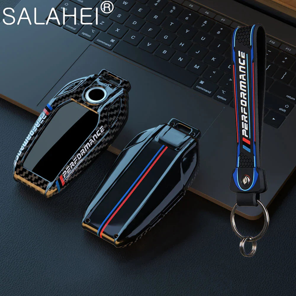 Car Carbon Fibre Key Cover Case Shell For