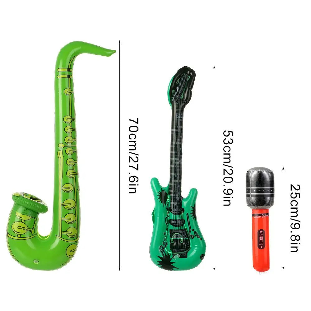 12Pcs Inflatable Instruments Toy Music Balloons Set Simulation