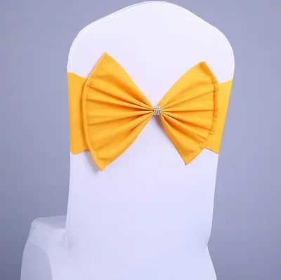 10/50pcs/Lot Bow Chair Sashes Band For Wedding Party