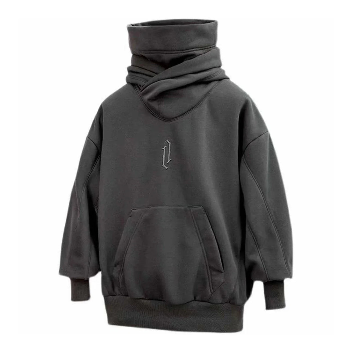 Autumn Winter High Collar Hoodie Pullover Loose Men