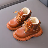 Cozy Plush Lining Children Snow Boots Anti-skid Soft