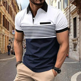 Summer 2024 New Men'S Polo Short Sleeve Lapel