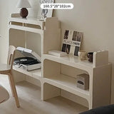 White Modern Bookshelf Bedroom Minimalist Items Unique Office