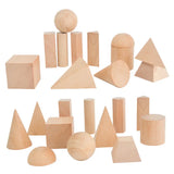 Mini DIY Wooden Toys Solid Geometric Shape Building