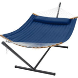 Curved-Bar Hammock with Stand, 2 Person Heavy Duty