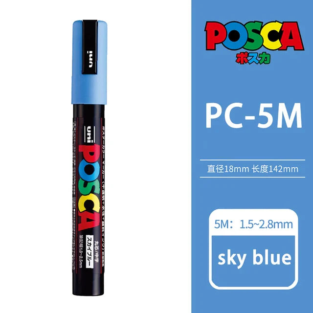 39 Colors Uni Posca PC-5M Paint Marker,1.8-2.5mm Medium