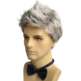 BCHR Short Men Blonde Wigs Synthetic Natural Straight