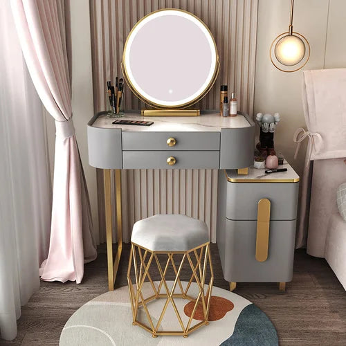 Classic Dressing Table Modern Organizers Mirror Vanity Storage