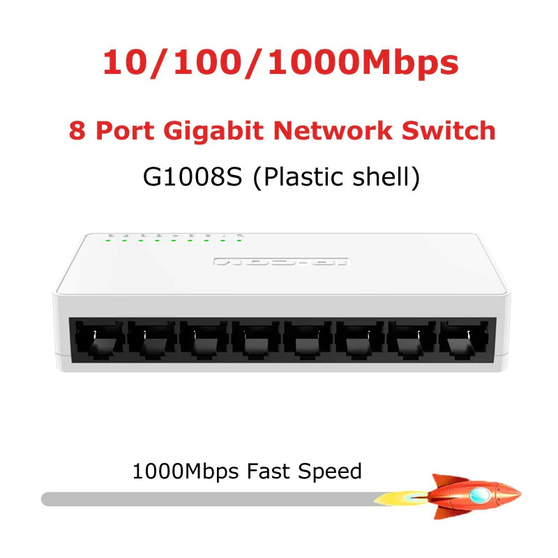 5 8 Port Full 1000Mbps Gigabit Network Switch