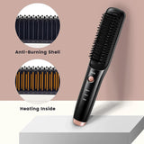 Electric Hair Brushes Multifunctional Cordless Hair Straightener Brush