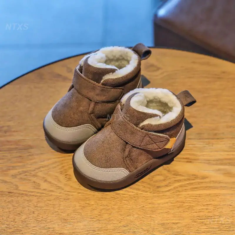 Toddler Boys Snow Boots Warm Plush Outdoor Shoes