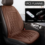 12V Heated Car Seat Cushion Cloth/Flannel Car Seat