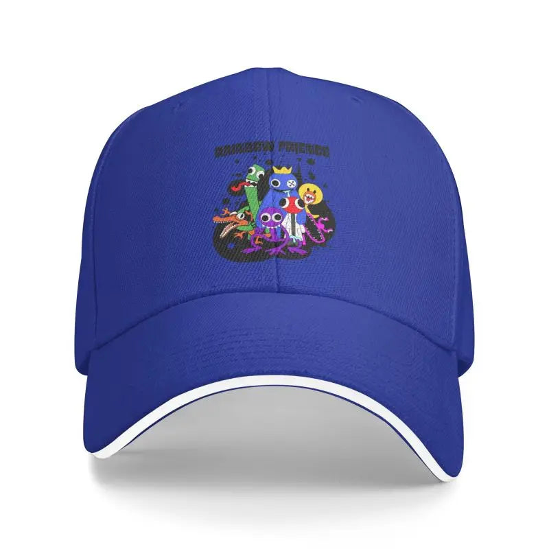 Custom Cute Rainbows Friend Play Gamer Baseball Cap