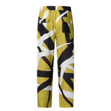 Mens Summer Fashion Casual Sweatpants Patchwork Color Print