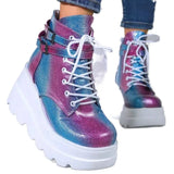 2023 New Spring Autumn Fashion Platform Wedge Boots