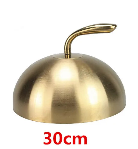 high grade Stainless steel plate cover round gold