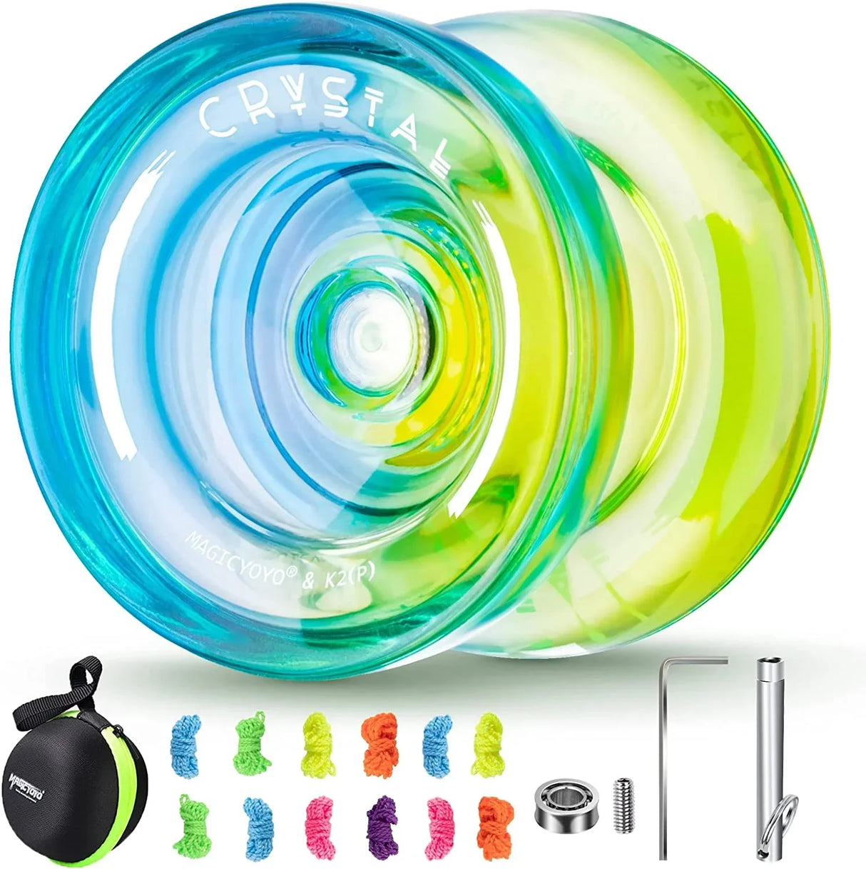 MAGICYOYO Plastic Dual Funtion Yo-yo K2 Crsytal Gradient