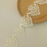 3Yards New eyelash fabric accessories solid color lace