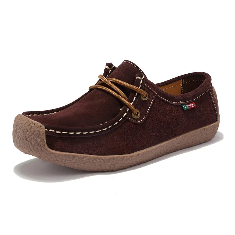 New Arrival Women Casual Shoes 2023 Suede Leather