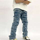 Ripped Retro Hole Distressed Jeans For Men Casual