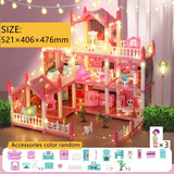 3d Assembly Diy Doll House Miniature Model Doll