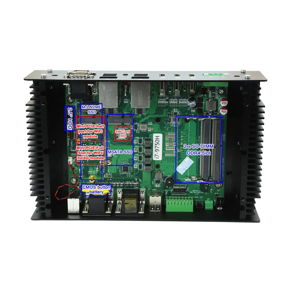 Fanless Industrial MINI PC GT1300 Desktop Mini Computer