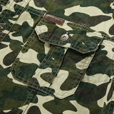 Camo Tactical Shirts Men Summer Camouflage Army Green