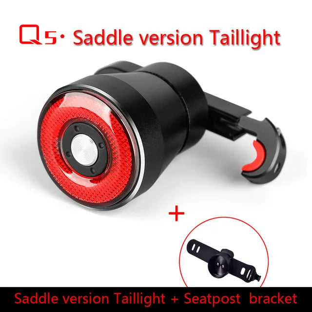 Saddle Version Taillight Bicycle Auto Smart Brake Sensing