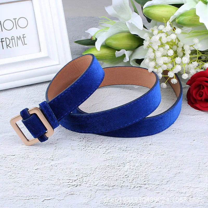 Velvet Sweater Accessories for Women's Belt Dresses with
