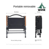 Black Removable Kermit Folding Chair Outdoor Portable Aluminum