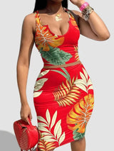 LW Plus Size Cami Floral Print Skirt Set