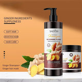 500ml Ginger Shampoo Conditioner Mask Promote Hair Growth