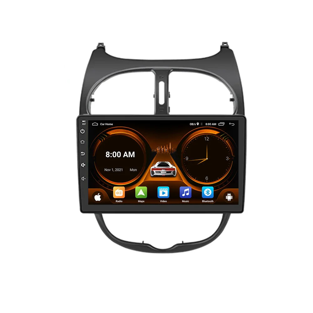 JIUYIN Car Radio For Peugeot 206 206CC 206SW