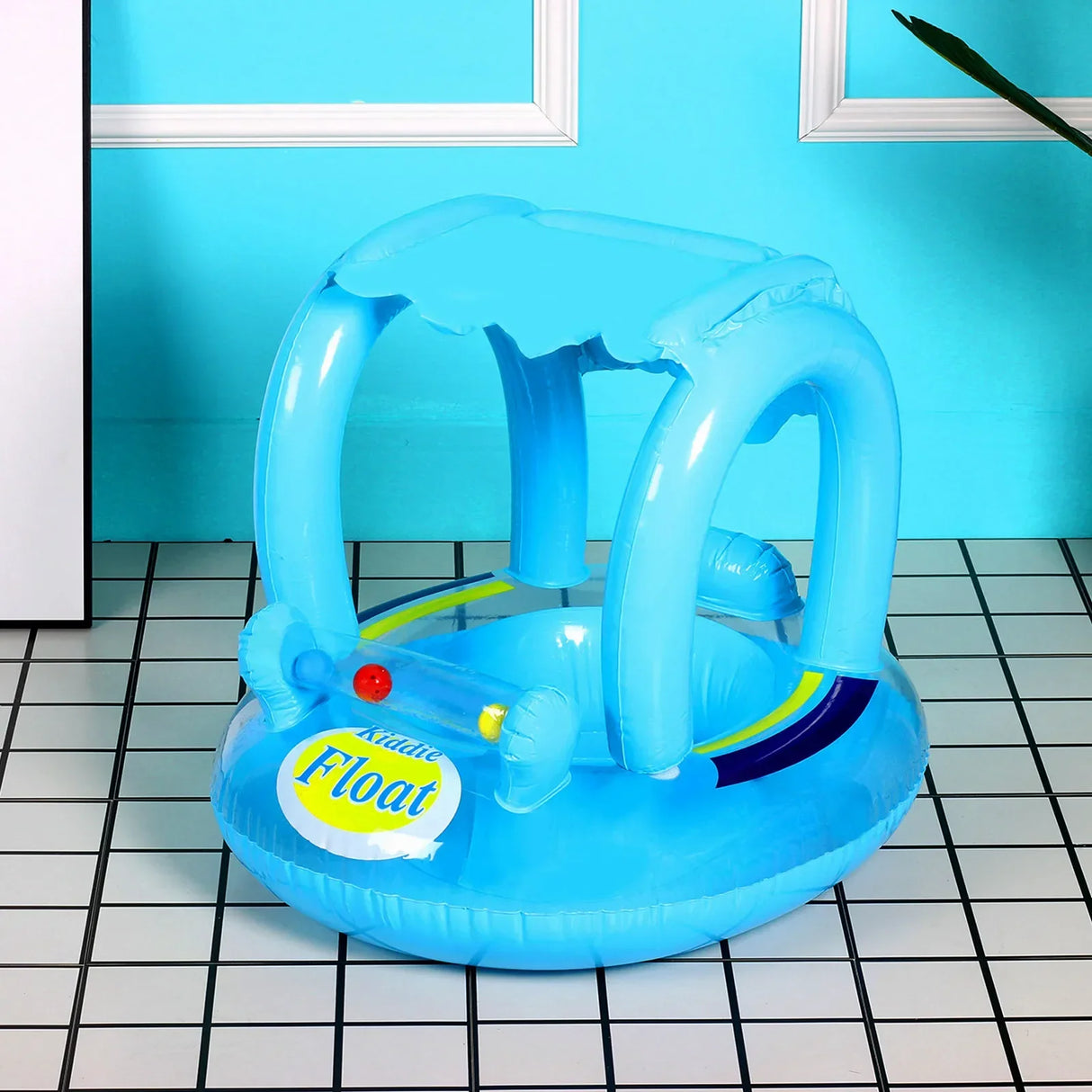 Baby Inflatable Swim Ring Float Circle Seat Awning