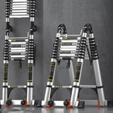 Home Kitchen Telescopic Ladder Aluminum Alloy Step Stools