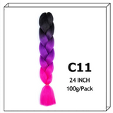 24Inch Synthetic Long Jumbo Ombre Braiding Hair For