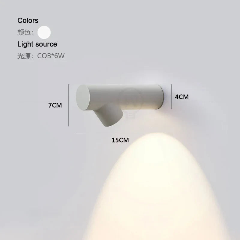6W COB Waterproof AC85265V Surface Mounted LED Wall
