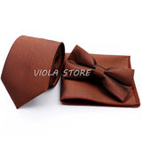 45 Color Paisley Geometry Striped 7.5cm Tie Set