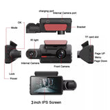 Dash Cam Car Dashboard Camera Car DVR3" Lens