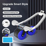 Ab Roller Wheel Automatic Rebound With Elbow Support