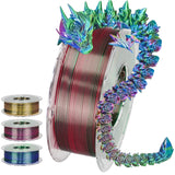 Tricolor 3D Printer Filament Silk PLA 3 Color