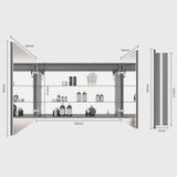MIRPLUS 36 X 24 inch Bathroom Medicine Cabinet