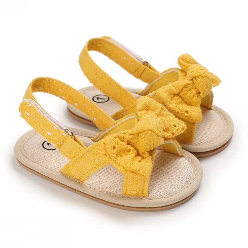 Girls' sandals Bowknot pearl sandals Children's sandals Toddler