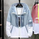 Men Summer Ultralight Jacket Thin Sunscreen Casual Zip-Up