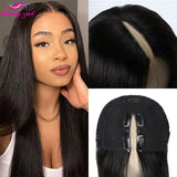 FG Straight U Part 150% Density Natural Brazilian