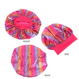 New Women's Laser Satin Bonnet Night Sleep Hat