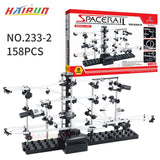 116-343Pcs Spacerail Roller Coaster Ball Toys Maze Race